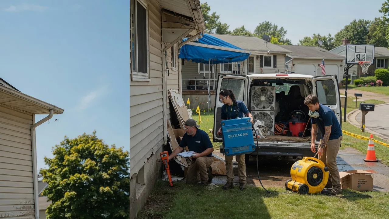 Ceiling Leak Cleanup in Liverpool, IL near me